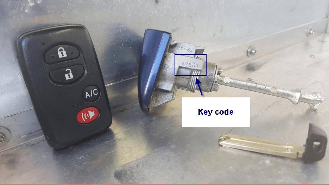How Do I Find My Toyota Key Code  