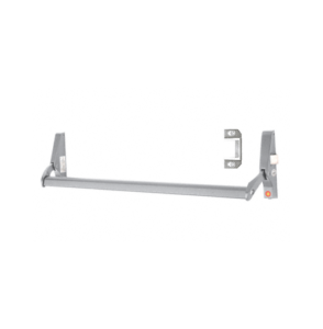 Horizontal panic exit bar rim device for commercial emergency door installation in Denver