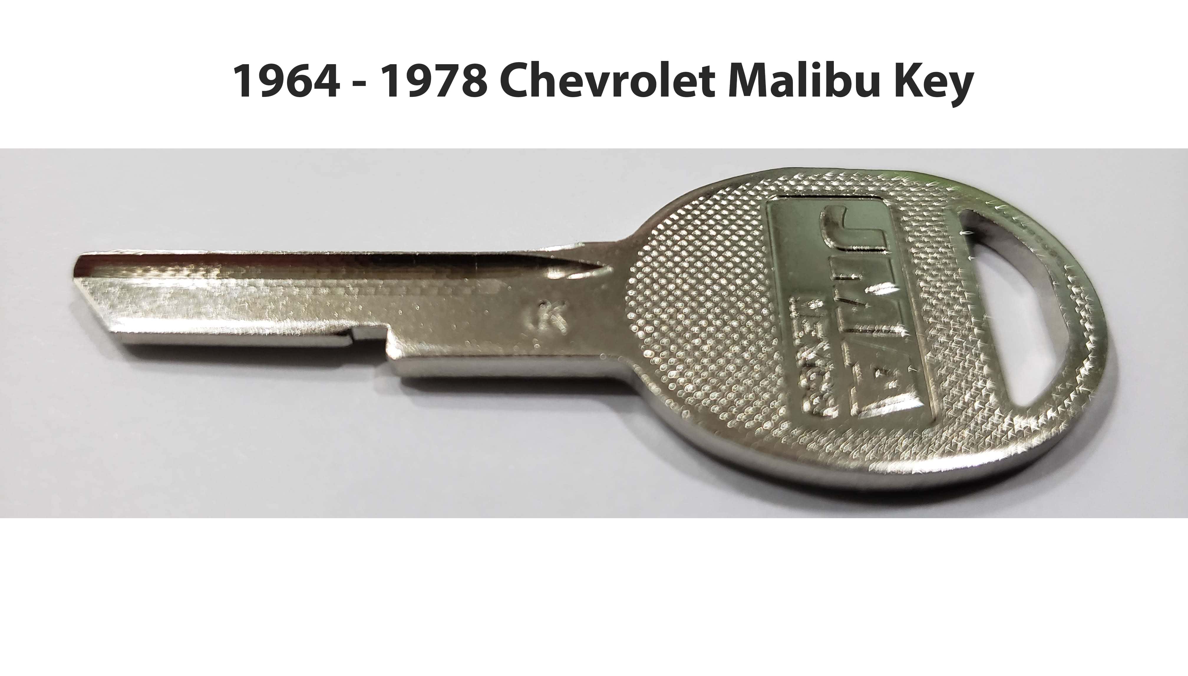 Old Chevy Malibu simple metal key