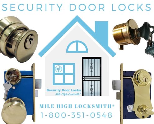 Security door locks