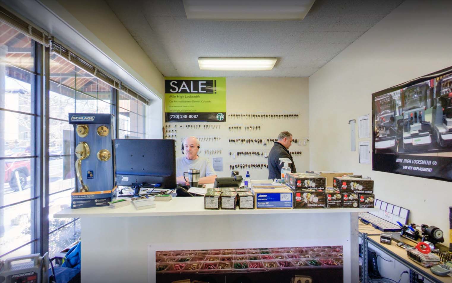 Front view of our store