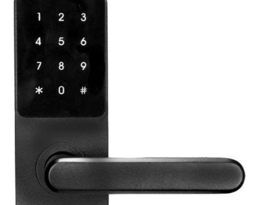 Modern Smart Lock Front Door by Mile High Locksmith with keyless entry and secure design.