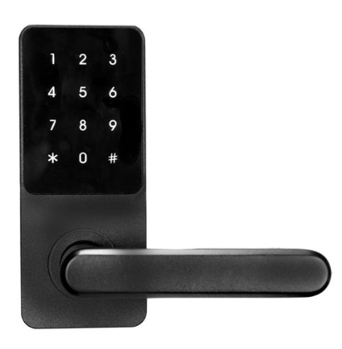 Modern Smart Lock Front Door by Mile High Locksmith with keyless entry and secure design.