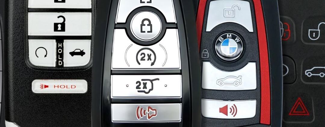 Lost car key replacement and smart key cutting for all vehicle types including transponder and push-to-start systems.