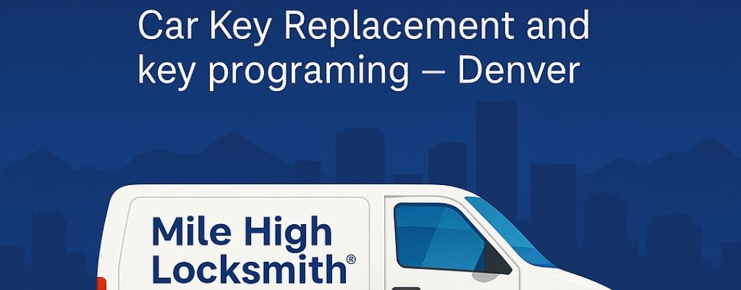 Mile High Locksmith® service van providing on‑site Car Key Replacement and key programing in Denver.
