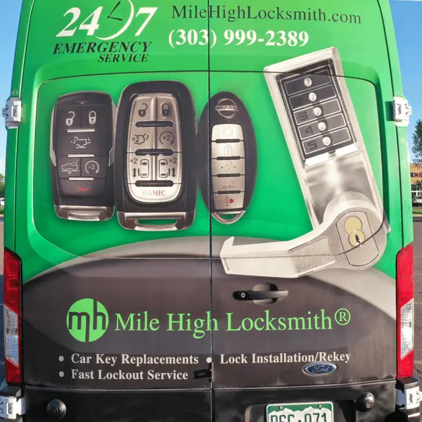 Locksmith Denver mobile service van – Mile High Locksmith® on-site